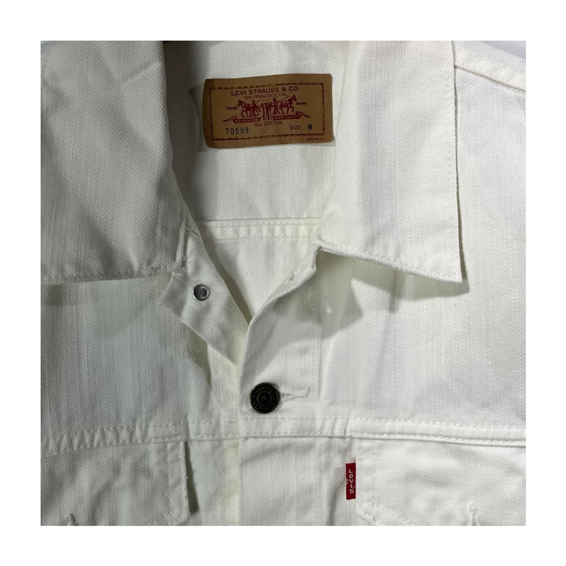 [Levi's] 리바이스 화이트 데님 트러커 자켓 상품이미지5