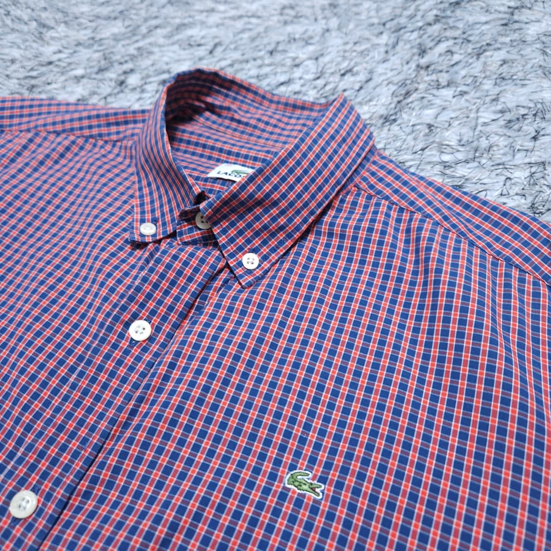 라코스테)100 남자 체크셔츠남방 / 왕눈이샵 상품이미지3