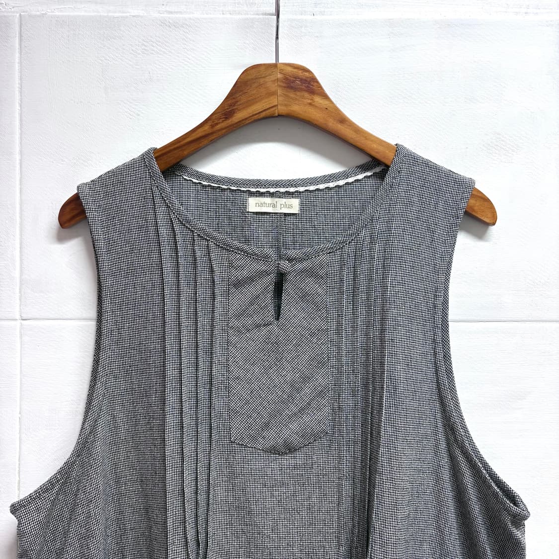natural plus 체크 모리걸 체크 미디 원피스 JPN 상품이미지2