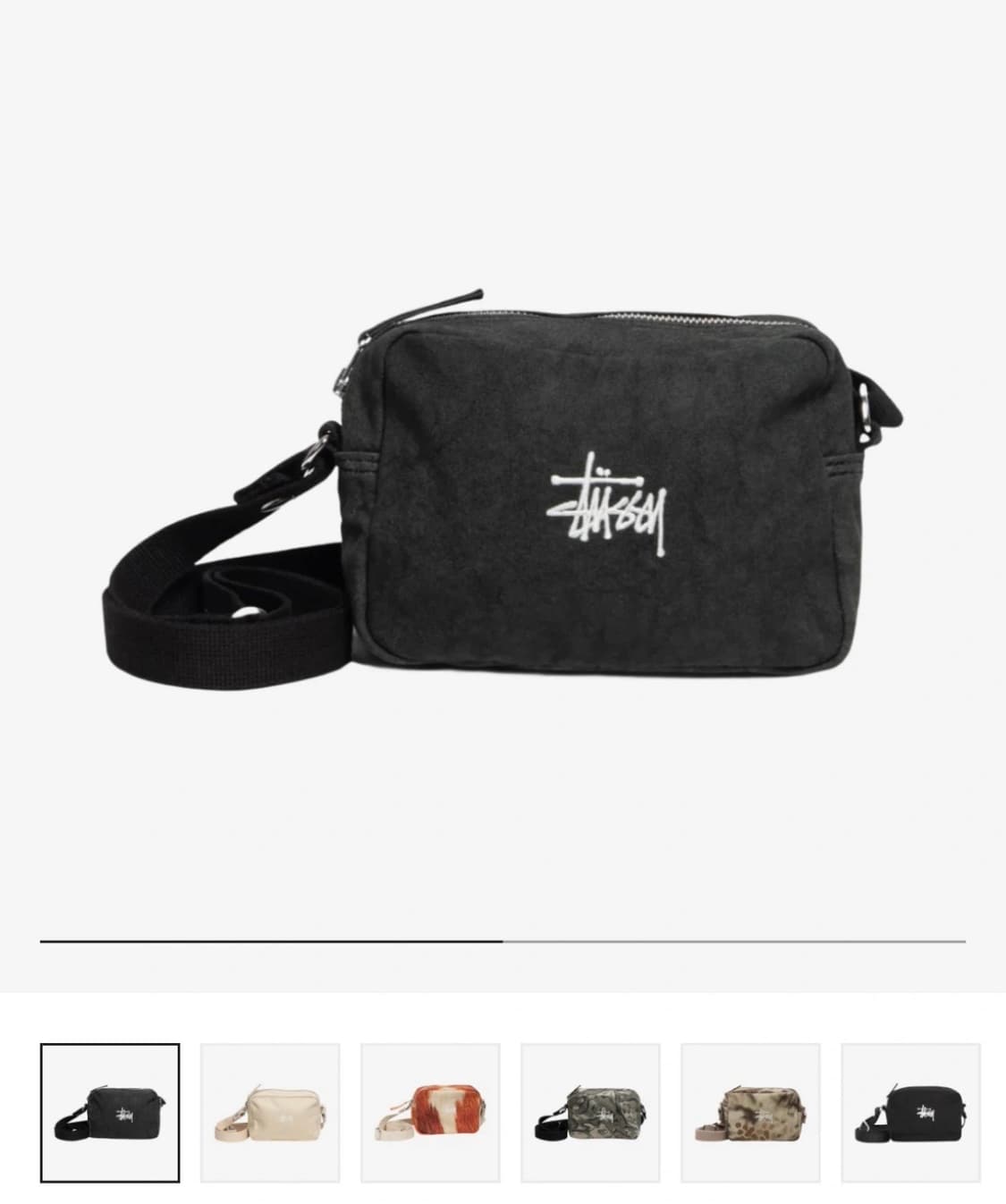 스투시 캔버스 사이드 파우치 워시드 상품이미지1