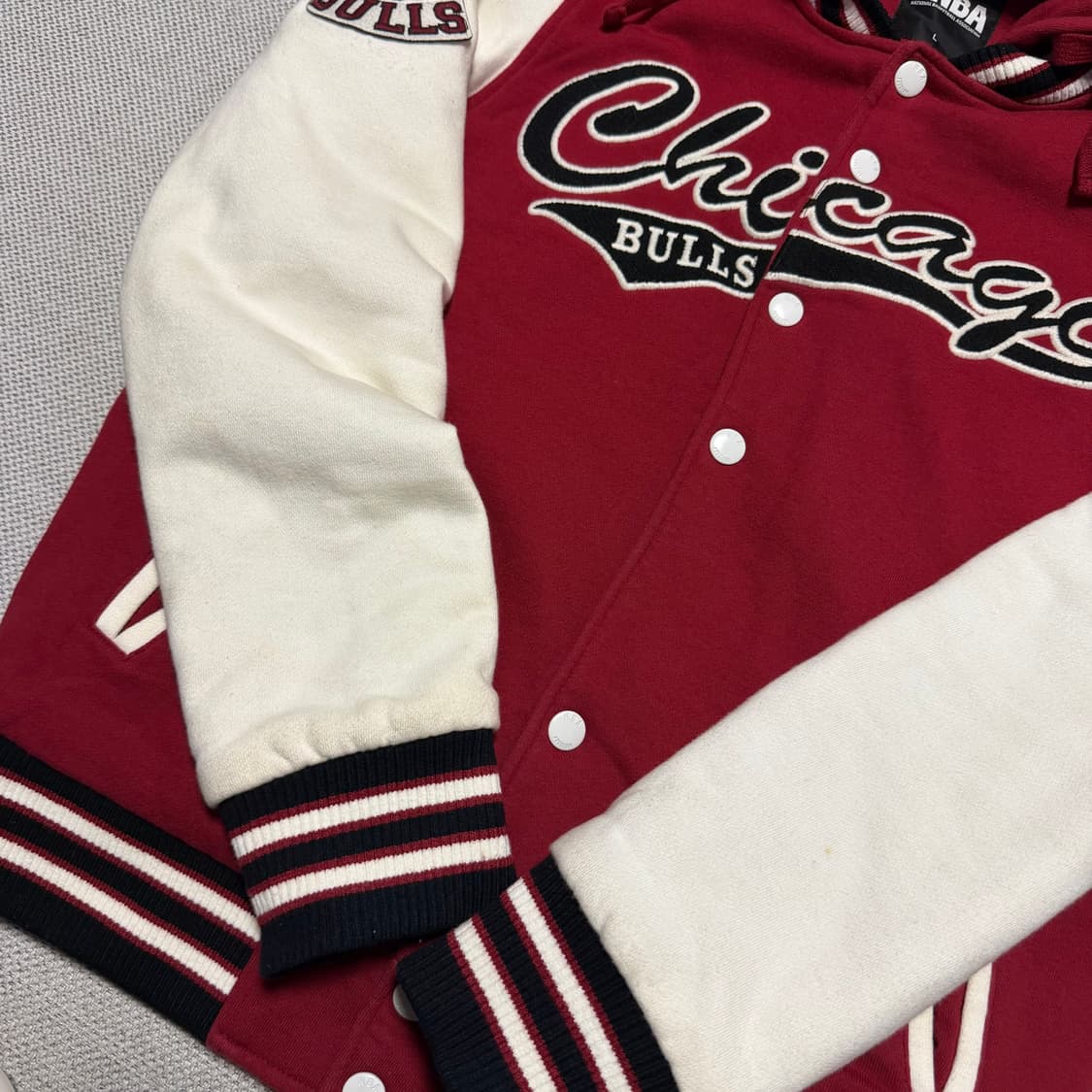 NBA 시카고 불스 빅로고 바시티 자켓 상품이미지4