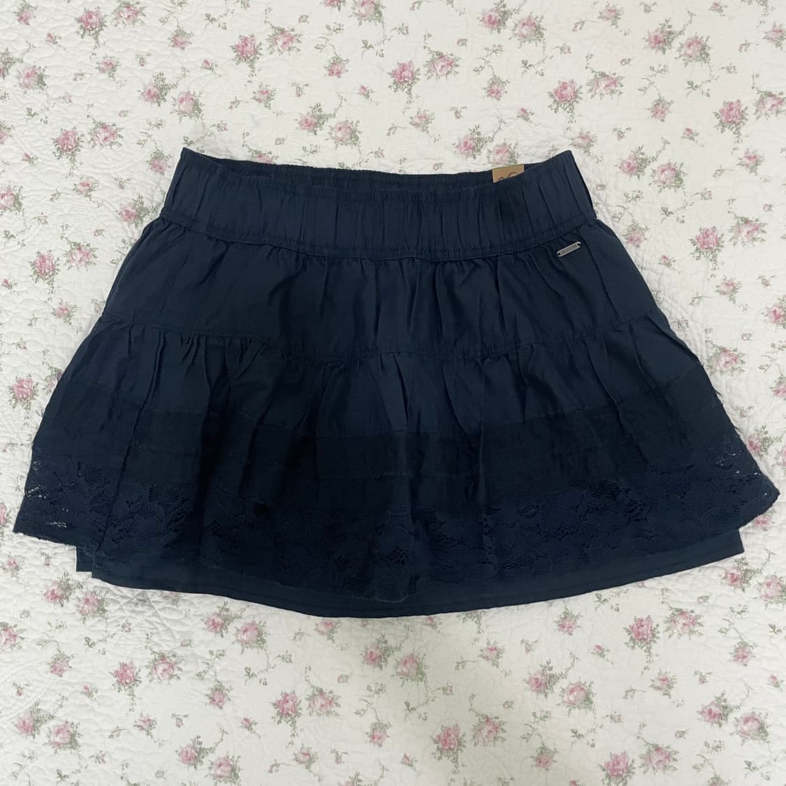 홀리스터 레이스 미니스커트 네이비 /빈티지 아베크롬비 상품이미지1