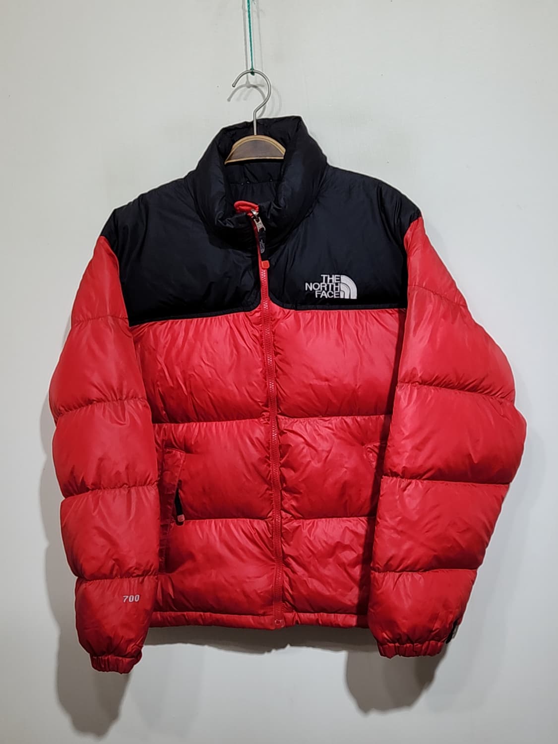 (100) 노스페이스 700 눕시패딩 점퍼 검빨 거위털 구스다운 자켓  상품이미지1