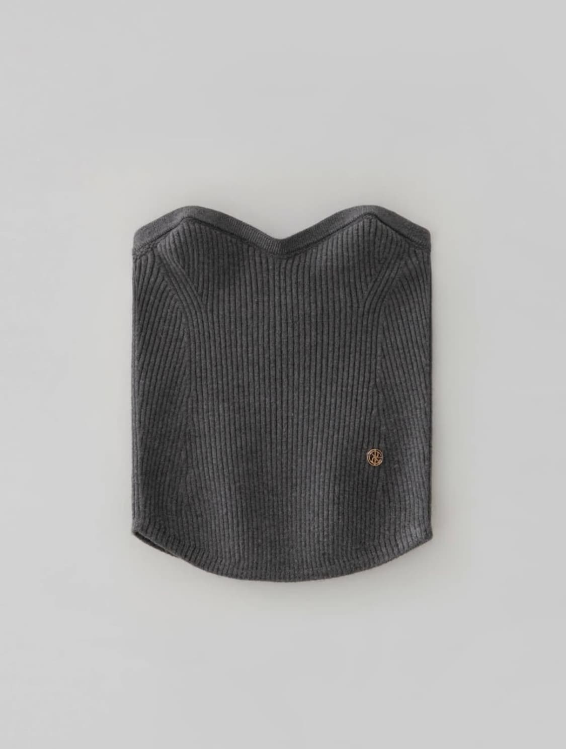 레이스 RRACE 케이블 라인 니트 뷔스티에 차콜 상품이미지1