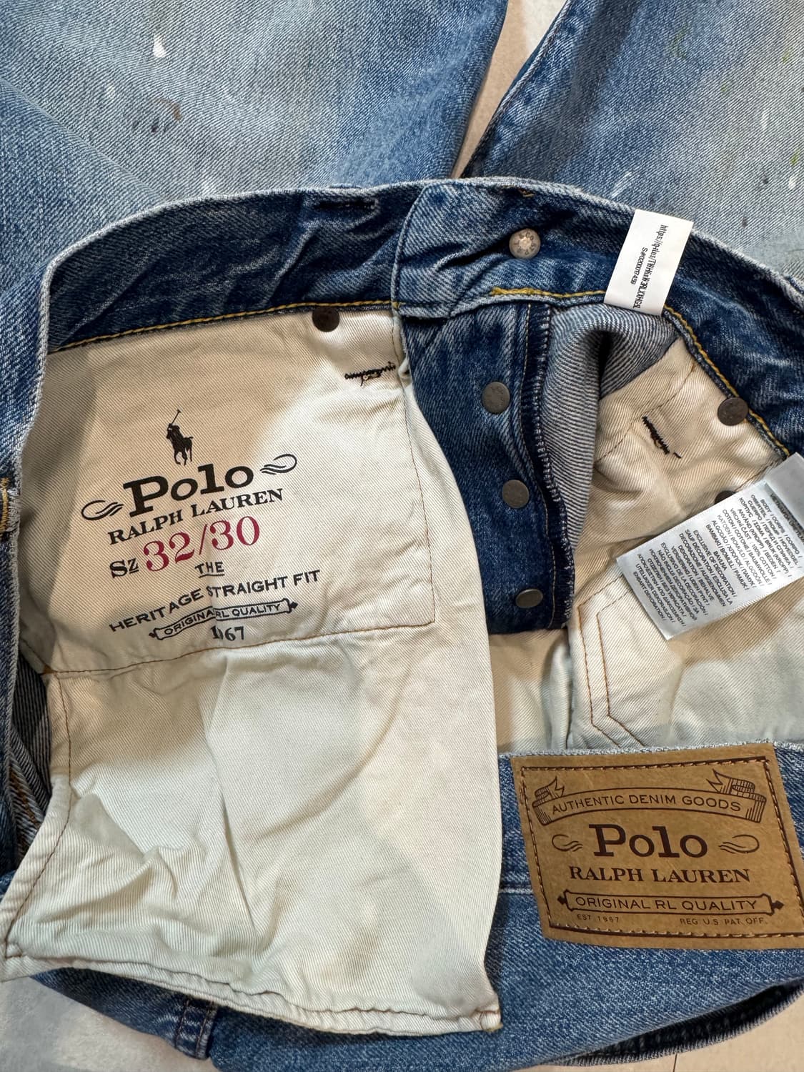 (새상품) 폴로 랄프로렌 헤리티지 스트레이트 하바나 진 32x30 상품이미지5