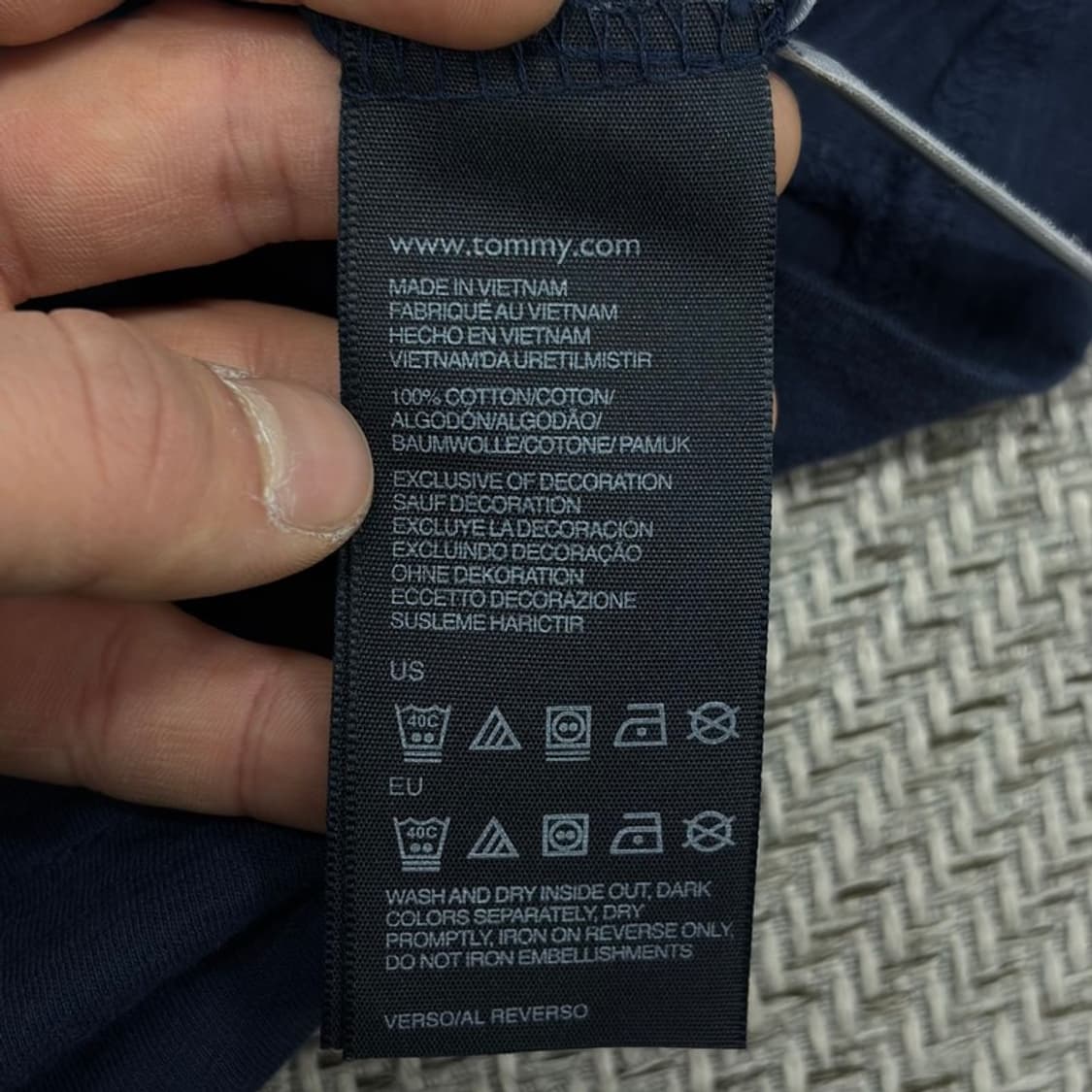 타미힐피거 아플리케 자수 티셔츠 v3122 상품이미지8