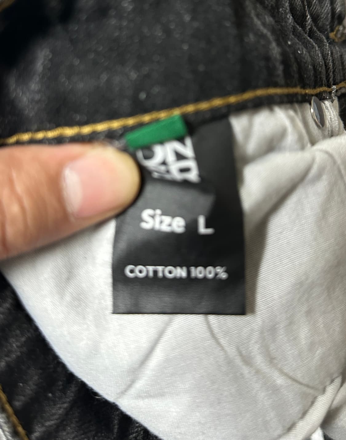 DNSR 멀티 다트 버뮤다 데님 팬츠 블랙 L 상품이미지3