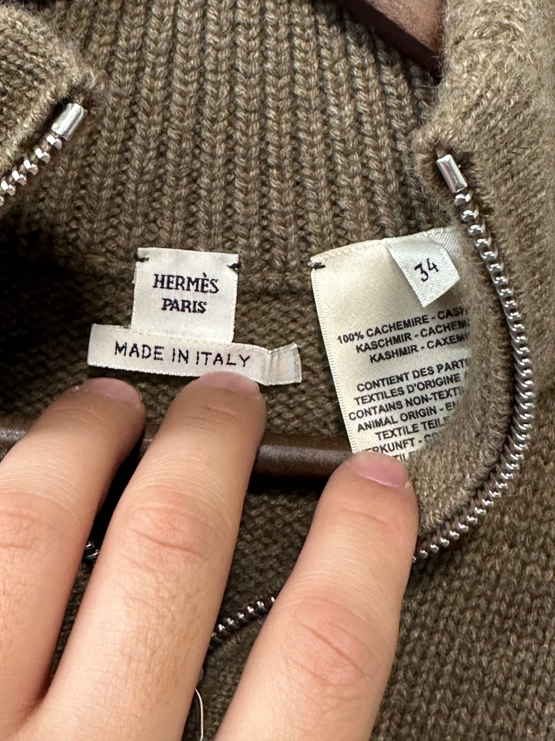 에르메스 HERMES 캐시미어 니트 판초 상품이미지6