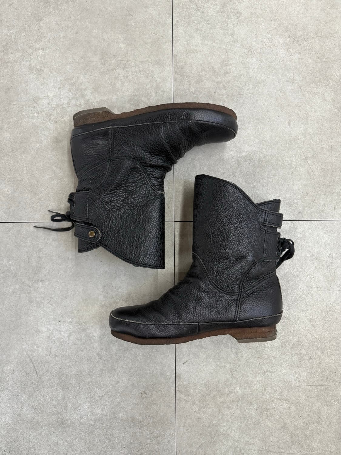 ing 스트랩 레더 부츠 상품이미지5