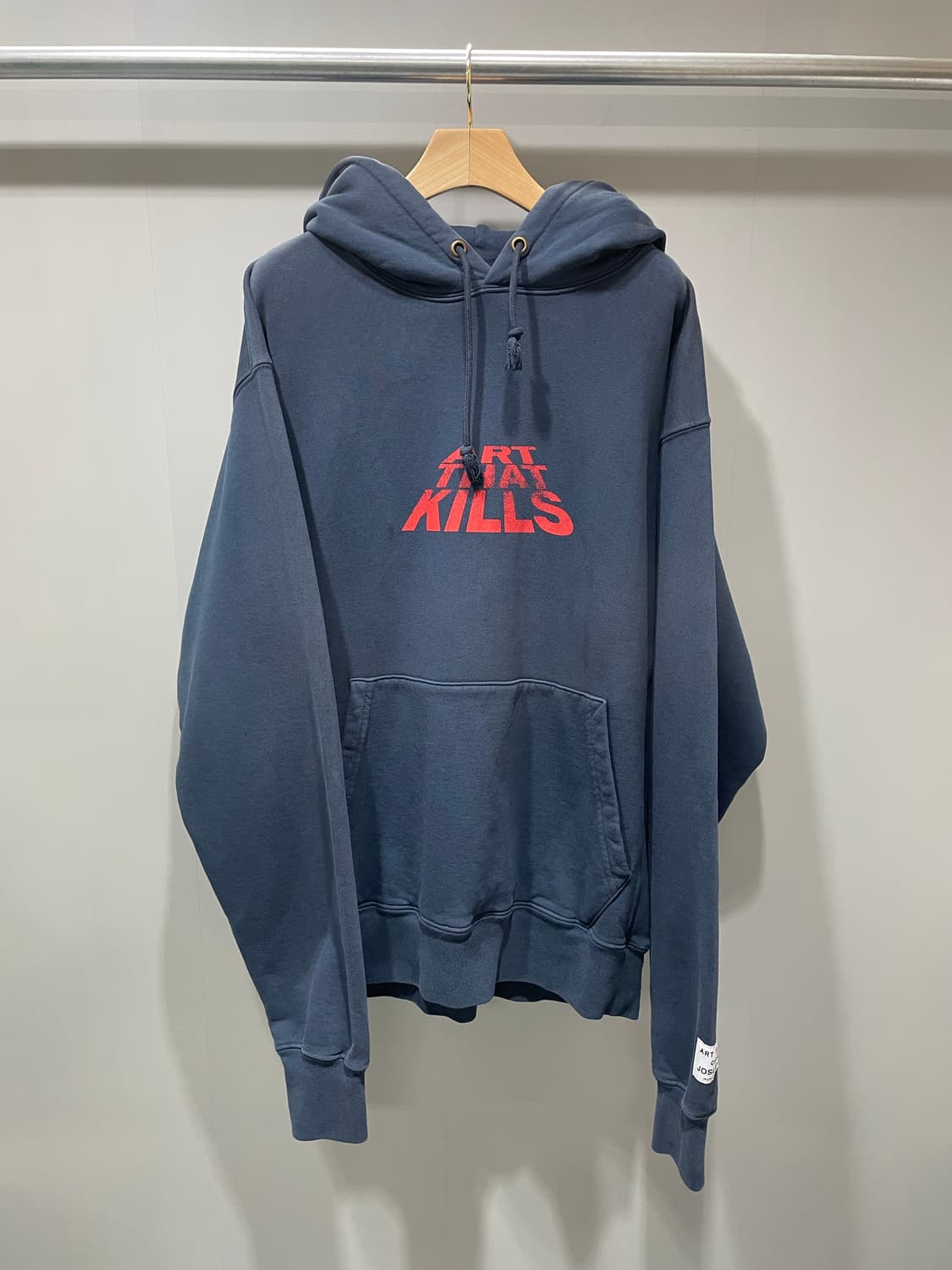 (정품/새상품) 갤러리 디파트먼트 남성 ATK 네이비 로고 후드 상품이미지1