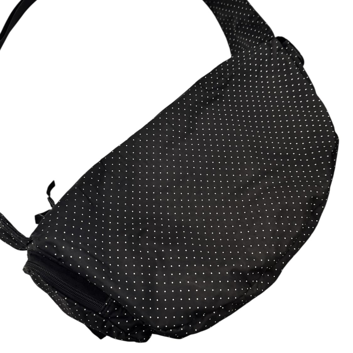 포터 헤드포터 블랙뷰티 도트 숄더백 블랙/화이트 상품이미지5