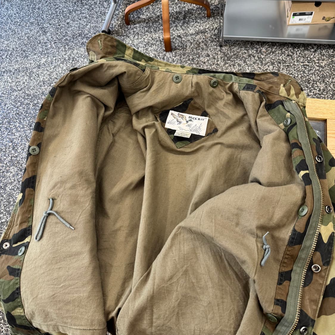 80s Duck Bay 우드랜드 M65 필드 자켓 (XL)   상품이미지6