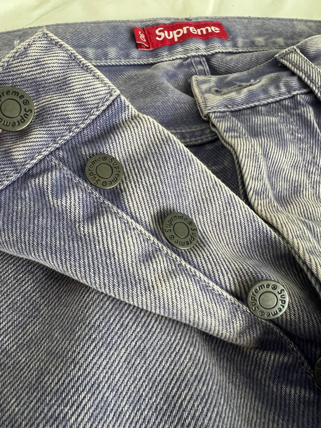 (정품)슈프림 퍼플 워싱 데님 팬츠 상품이미지5