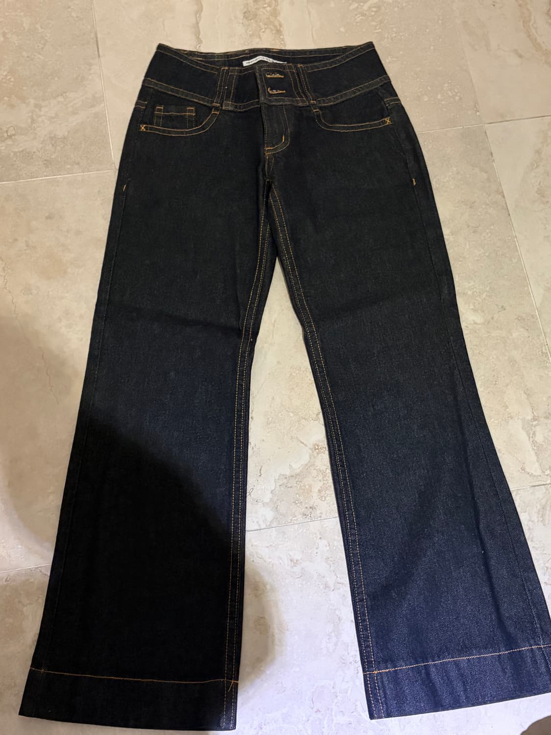 새상품)스컬프터 유니온잭 데님 팬츠 인디고 M 상품이미지2