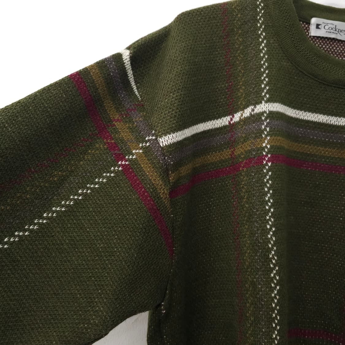 울혼방 카키 니트 상품이미지5