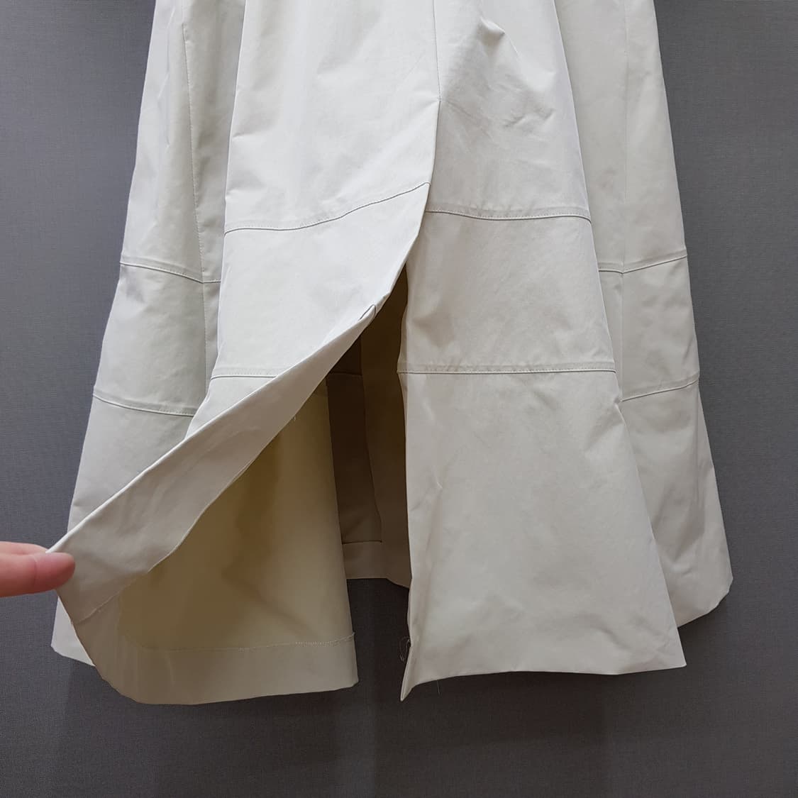 한섬 타임 2020 허리셔링 A라인 플레어 원피스 88-98-165사이즈 상품이미지6