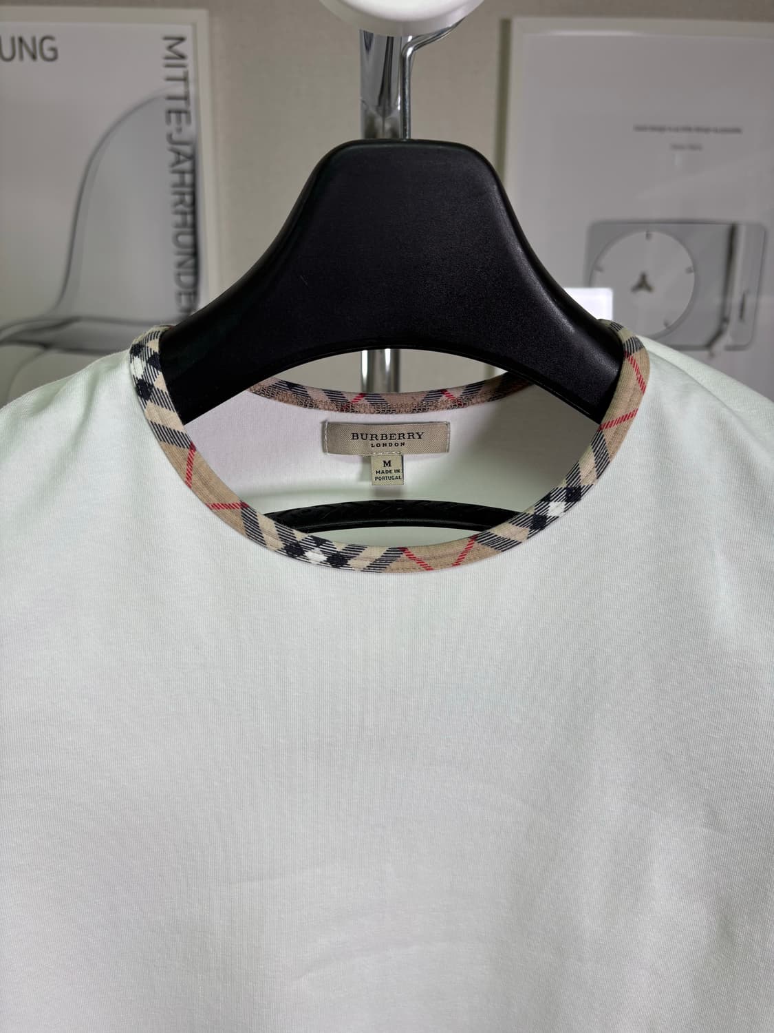 버버리(Burberry) 체크 링거 티셔츠 (M) 상품이미지4
