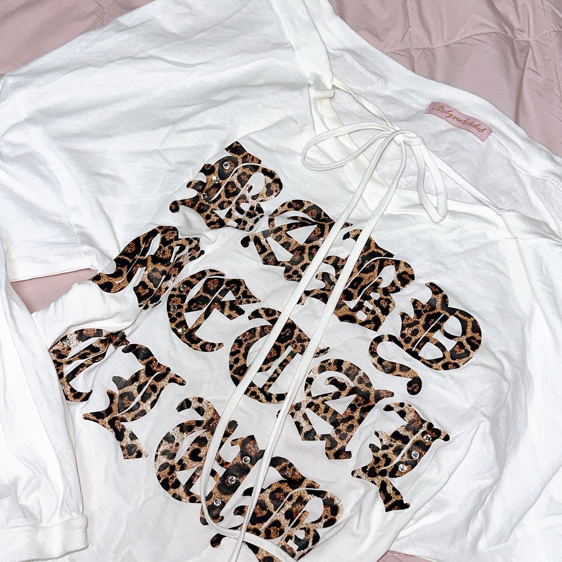 베이비메탈클럽 레오파드 스트링 티  상품이미지1