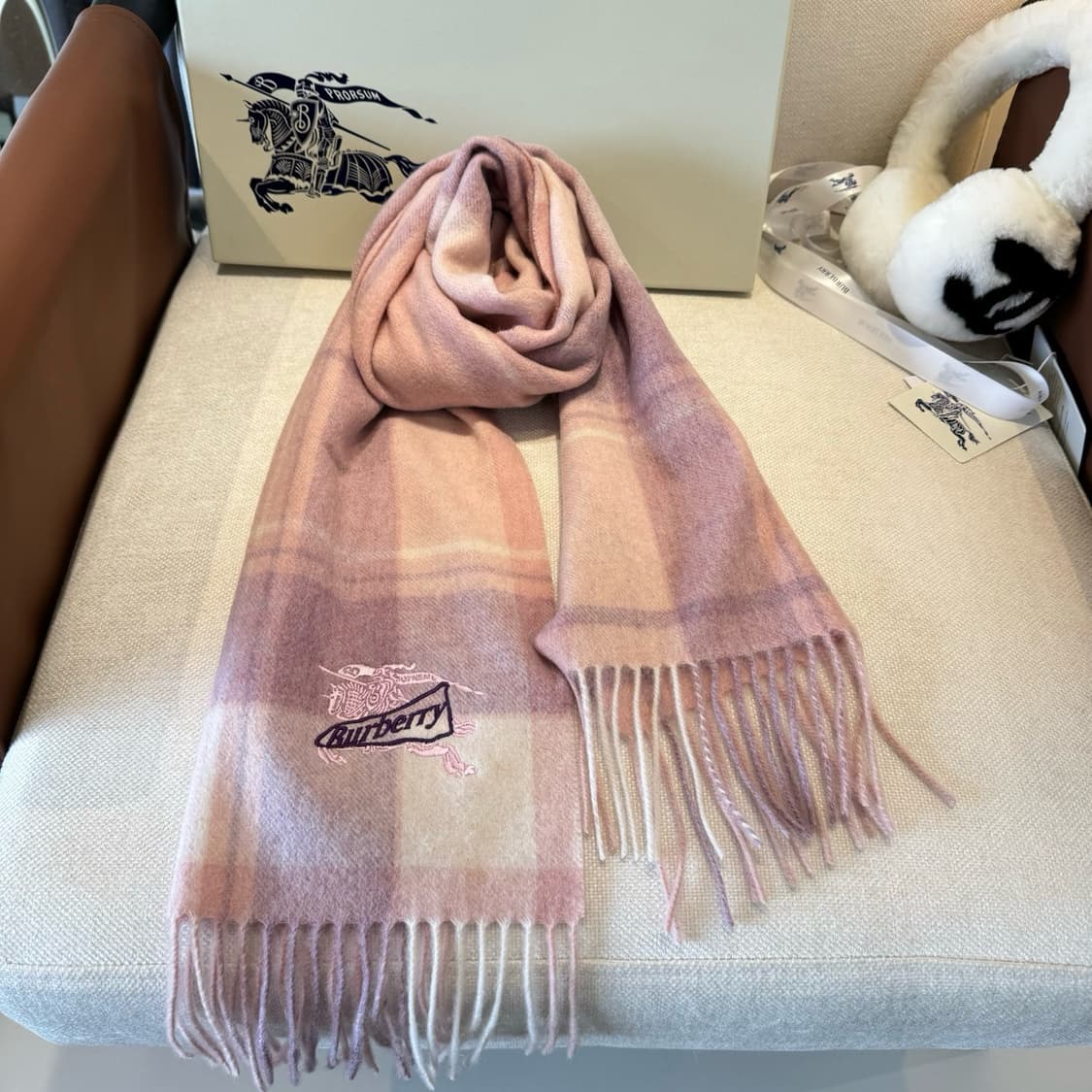 버버리 리버서블 스카프 100% 램스울
 상품이미지2