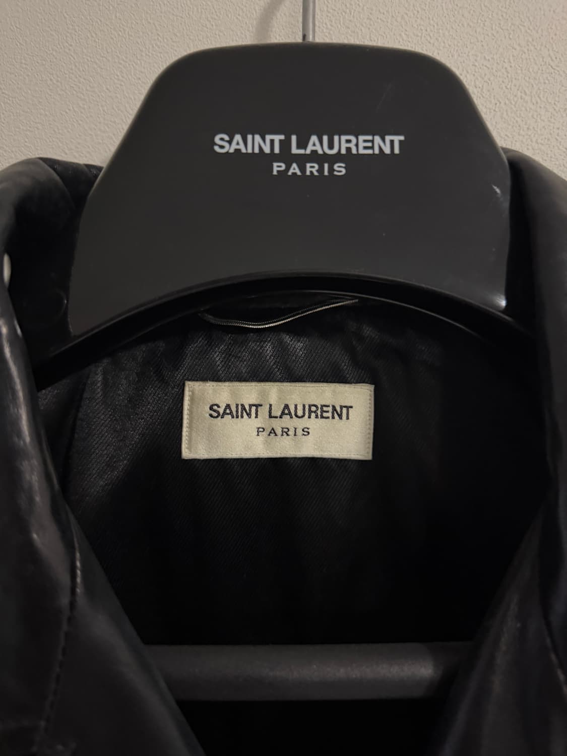 생로랑 L01 클래식 모터사이클 램스킨 레더 자켓 상품이미지2