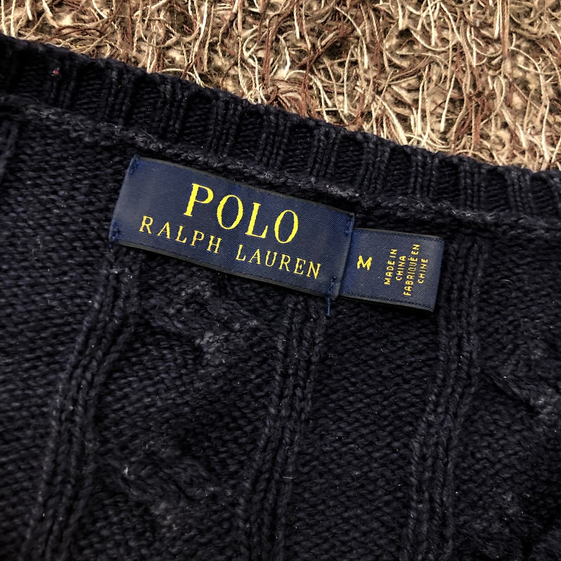 폴로 랄프로렌 네이비 케이블 니트 상품이미지4