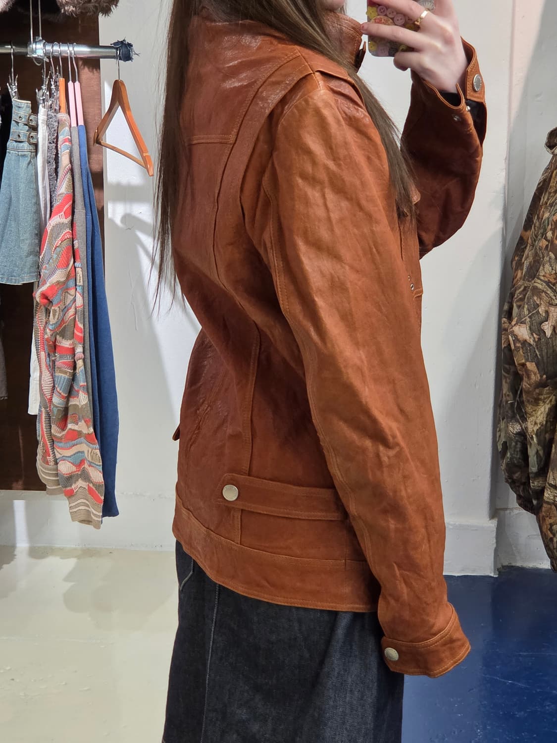 Perry Ellis 양가죽 레더자켓 상품이미지3