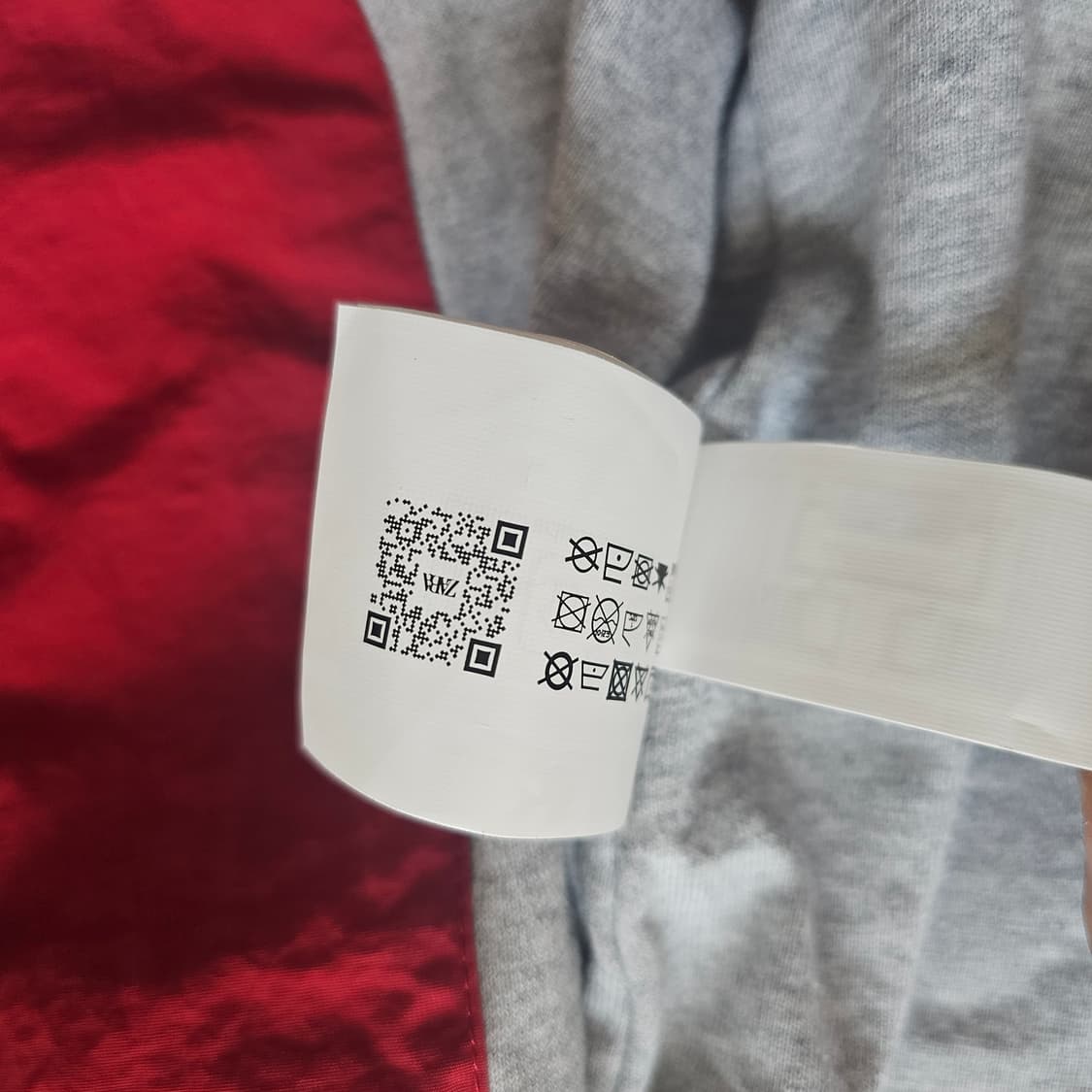 M 새제품) 자라 x 챔피온 테크니컬 패치 자켓 레드 간절기 점퍼 블루종 상품이미지6