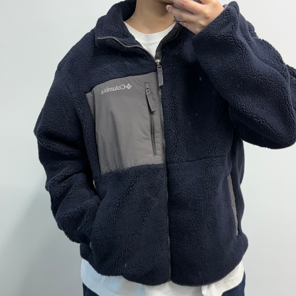 [XL] 컬럼비아 플리스 네이비 자켓 상품이미지2