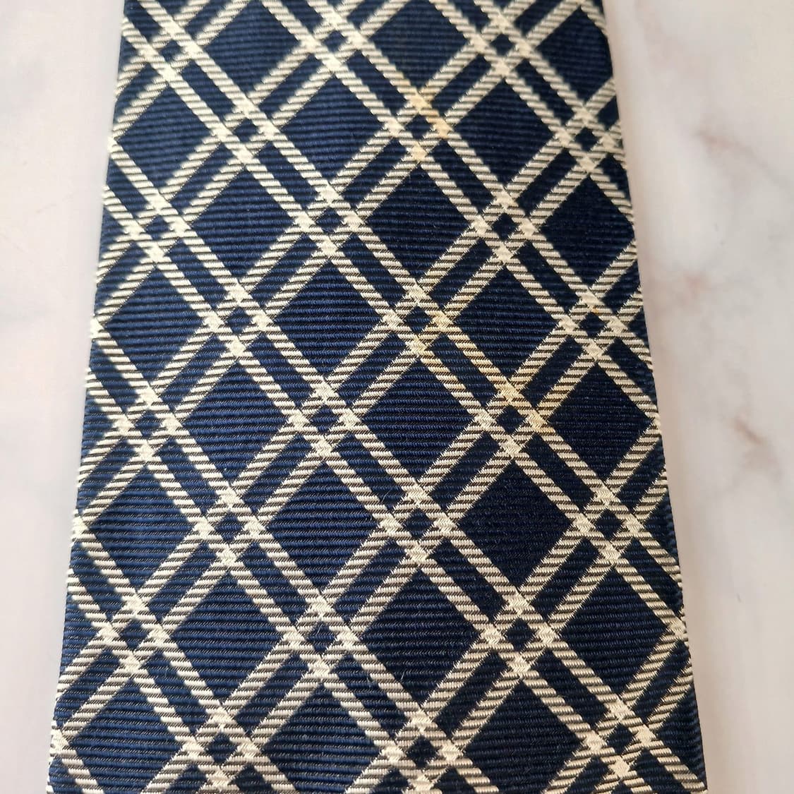 폴로랄프로렌 실크 네이비 체크 넥타이 10.1cm A~B등급 A19535 상품이미지7