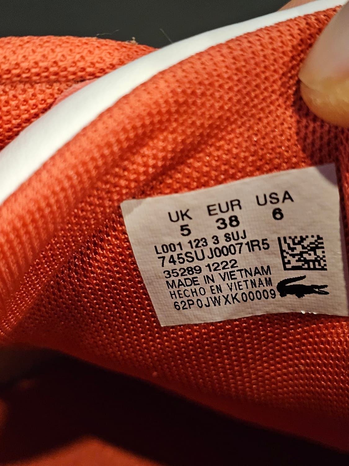 라코스테 벨크로 스니커즈 화이트 상품이미지8