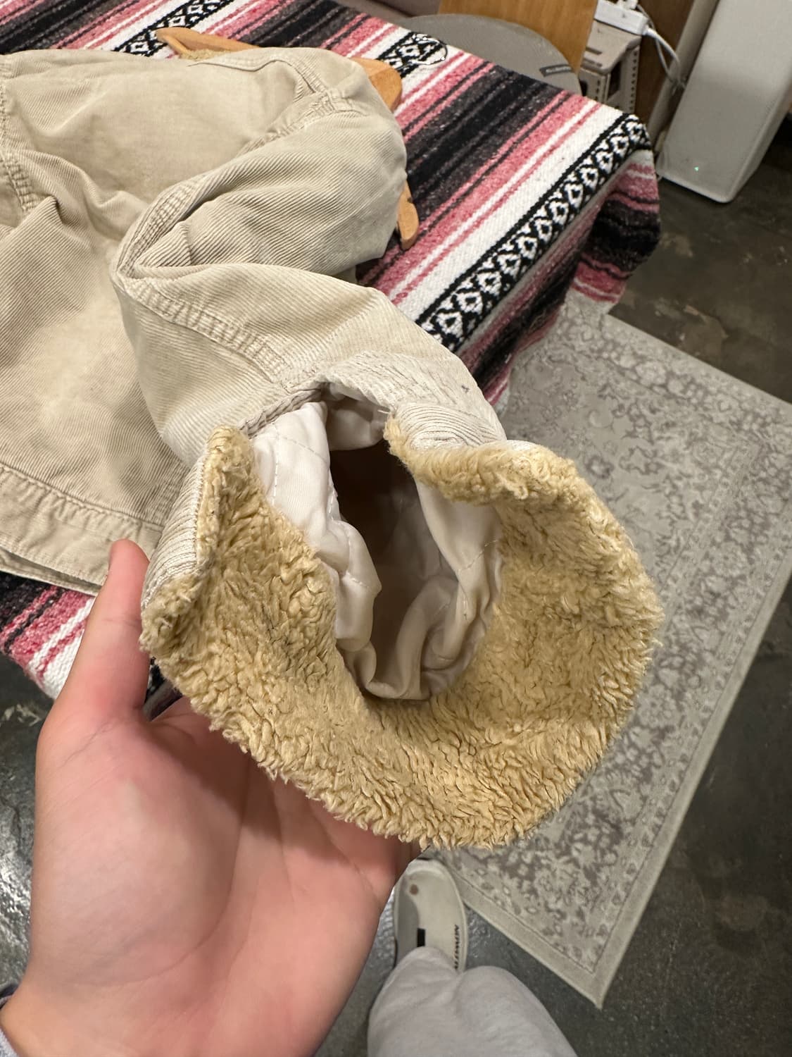 리바이스 코듀로이 쉐르파 트러커 자켓 베이지 L 상품이미지6