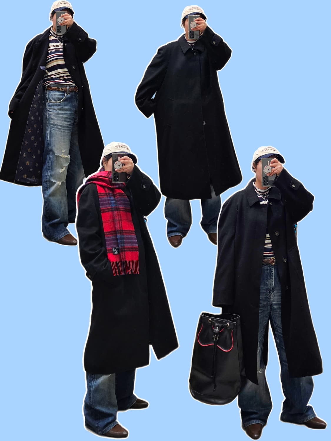 Dicuore 블랙 캐시미어&실크 발마칸 코트 상품이미지4