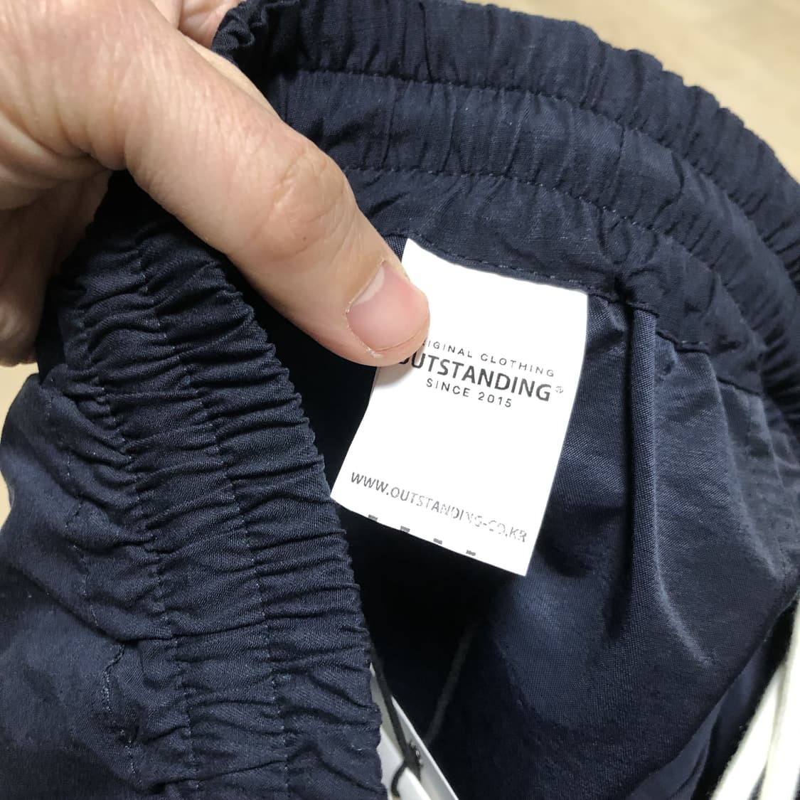 (M) 새상품 아웃스탠딩 OUTSTANDING 퍼티그 스트링 쇼츠 네이비 상품이미지7