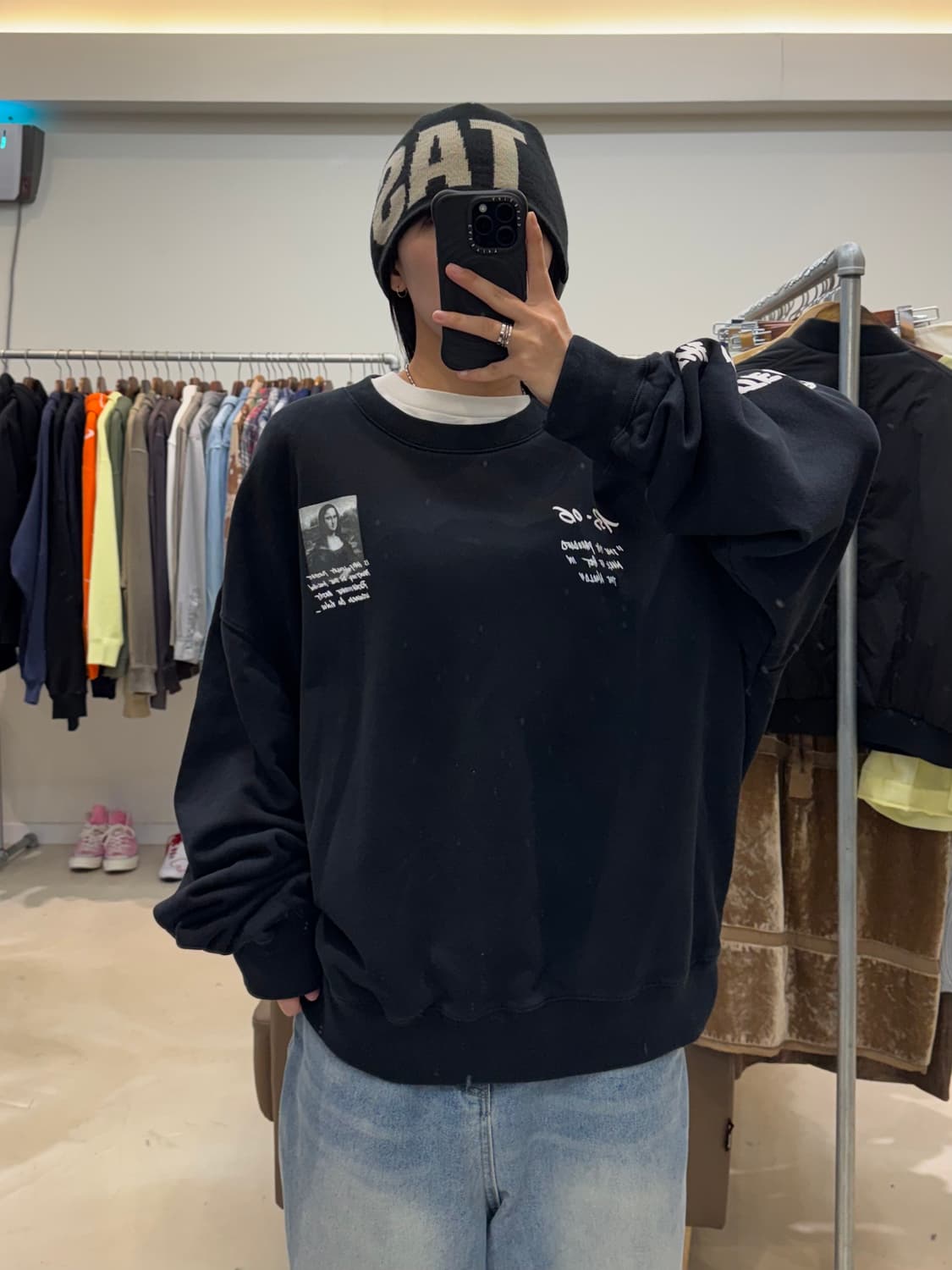 오프화이트 모나리자 맨투맨 상품이미지6