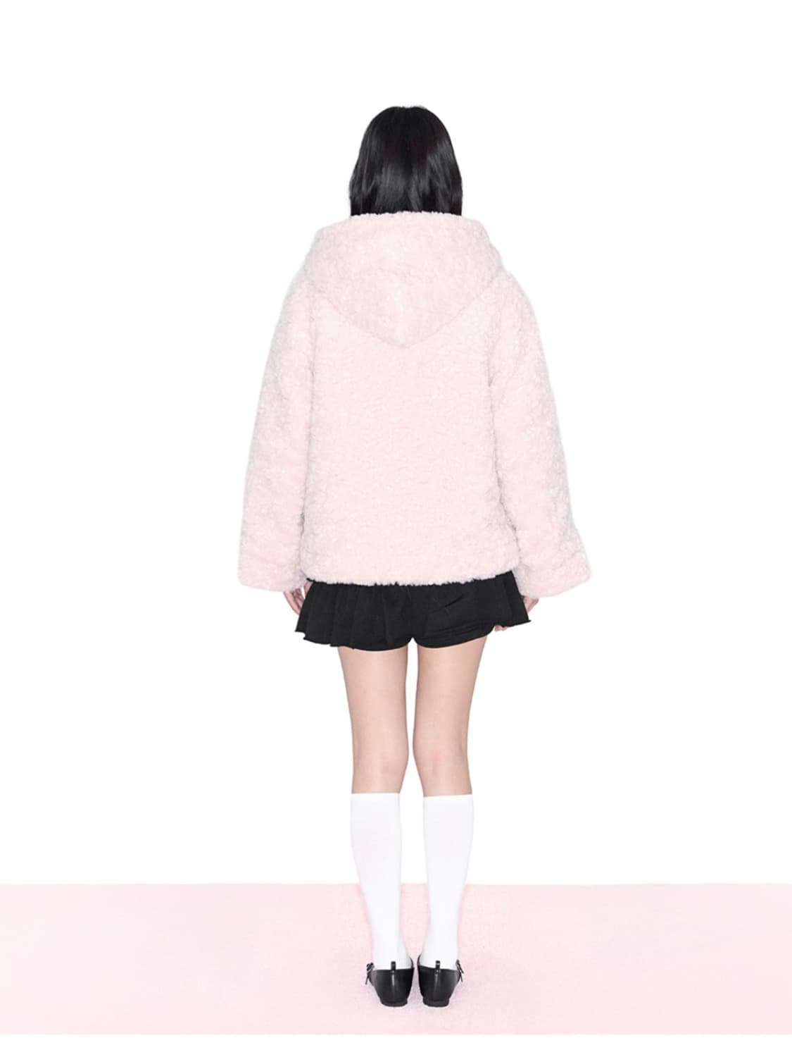 AlkiAlka 연분홍 후리스 자켓 상품이미지5