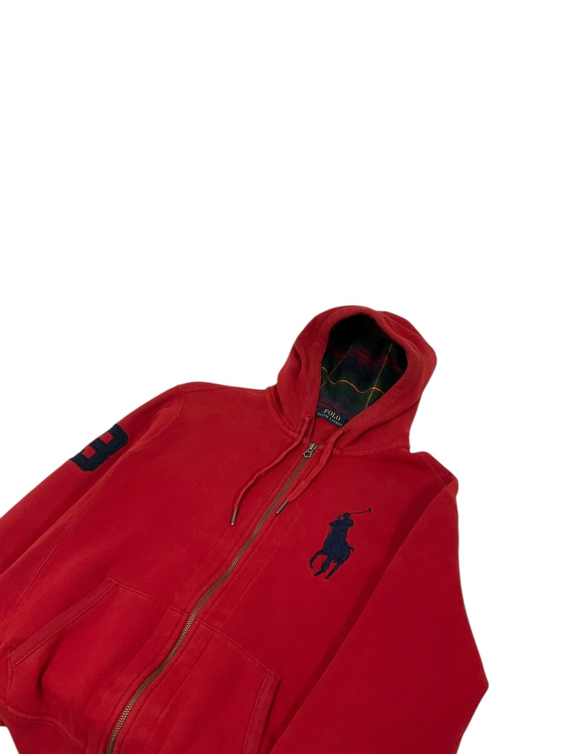 폴로 빅포니 체크 후드집업 (m) 상품이미지3