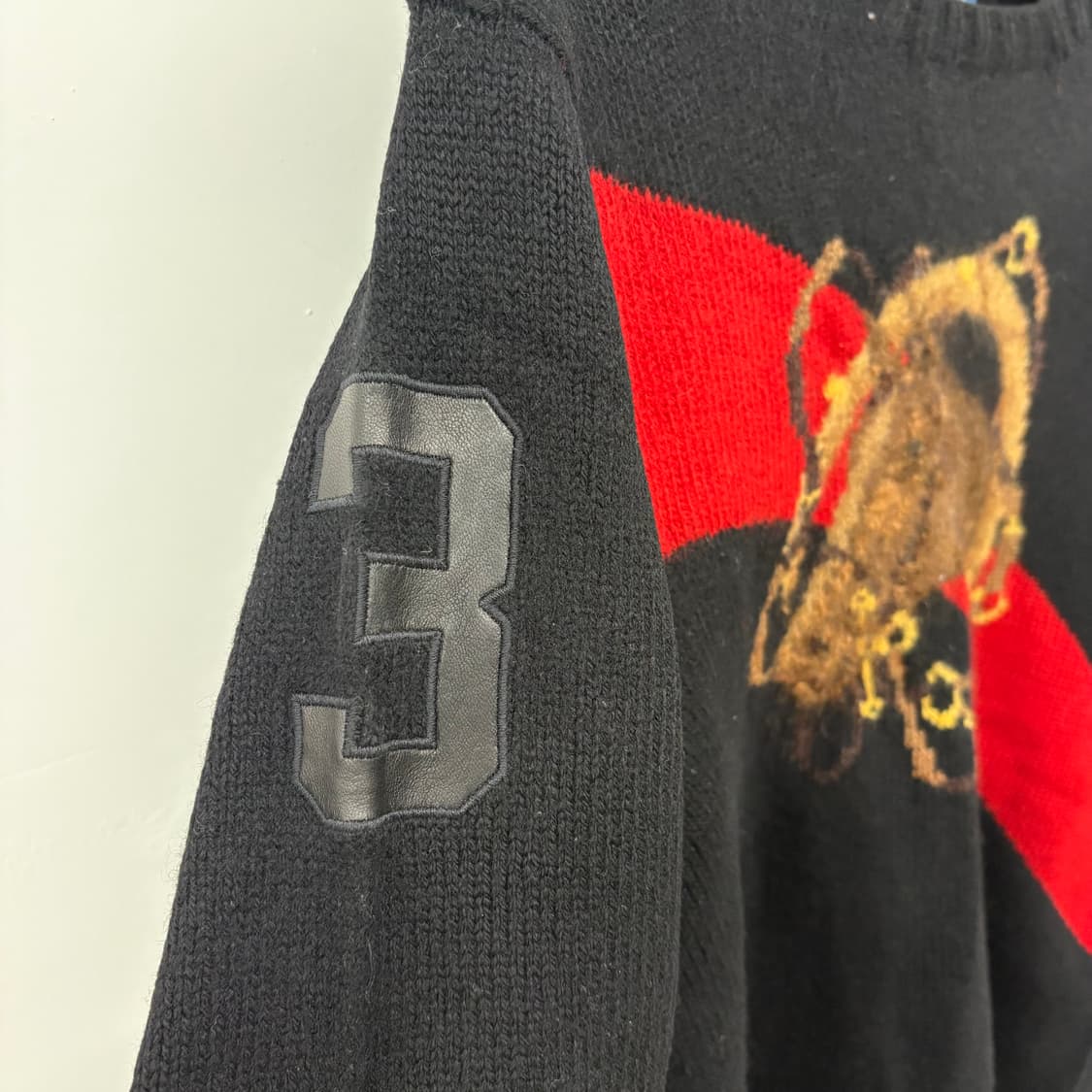 폴로 블랙 말 니트 긴팔 남M 상품이미지4