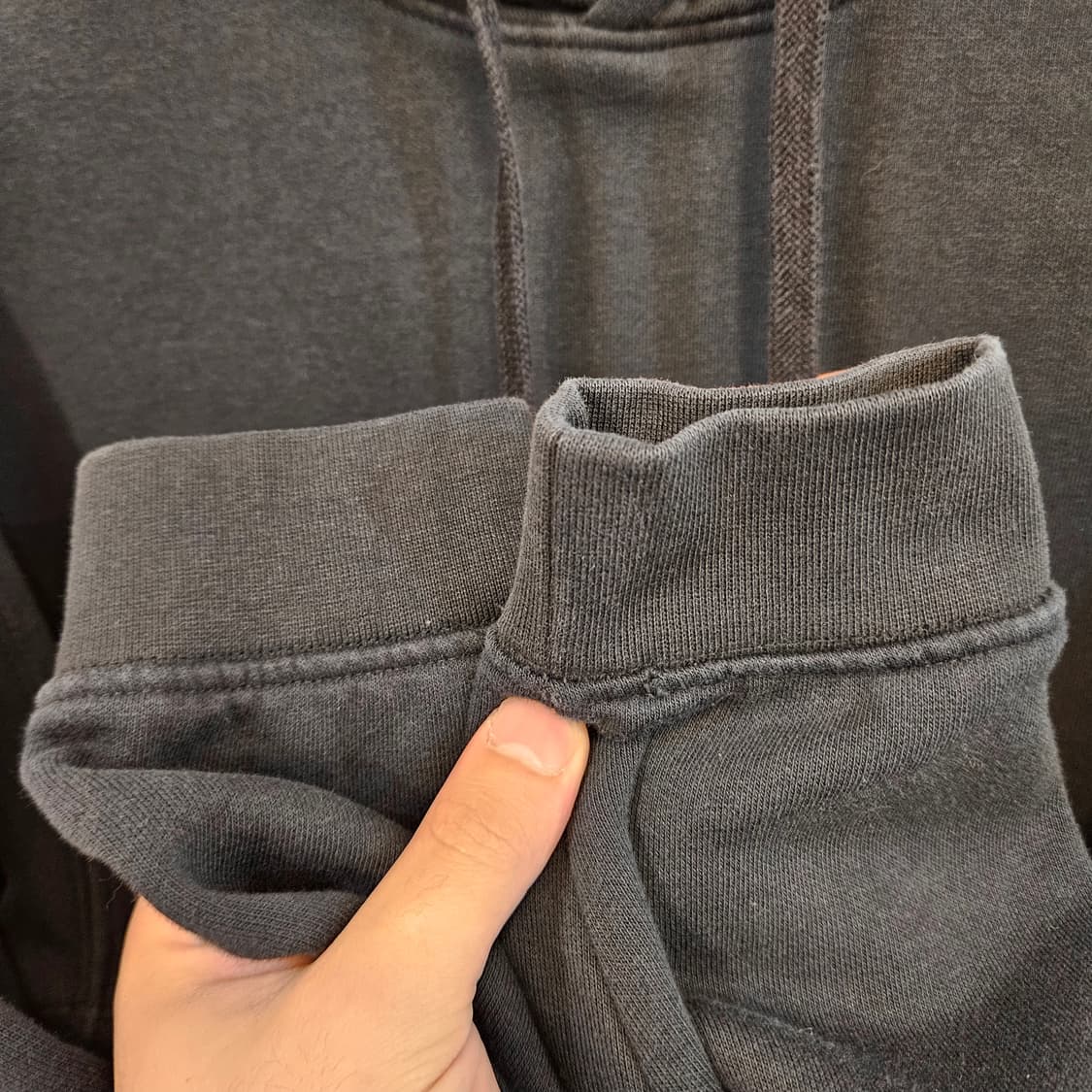 95(M)/실측100(L)나이키 스퀘어 프린팅 기모후드티 상품이미지5