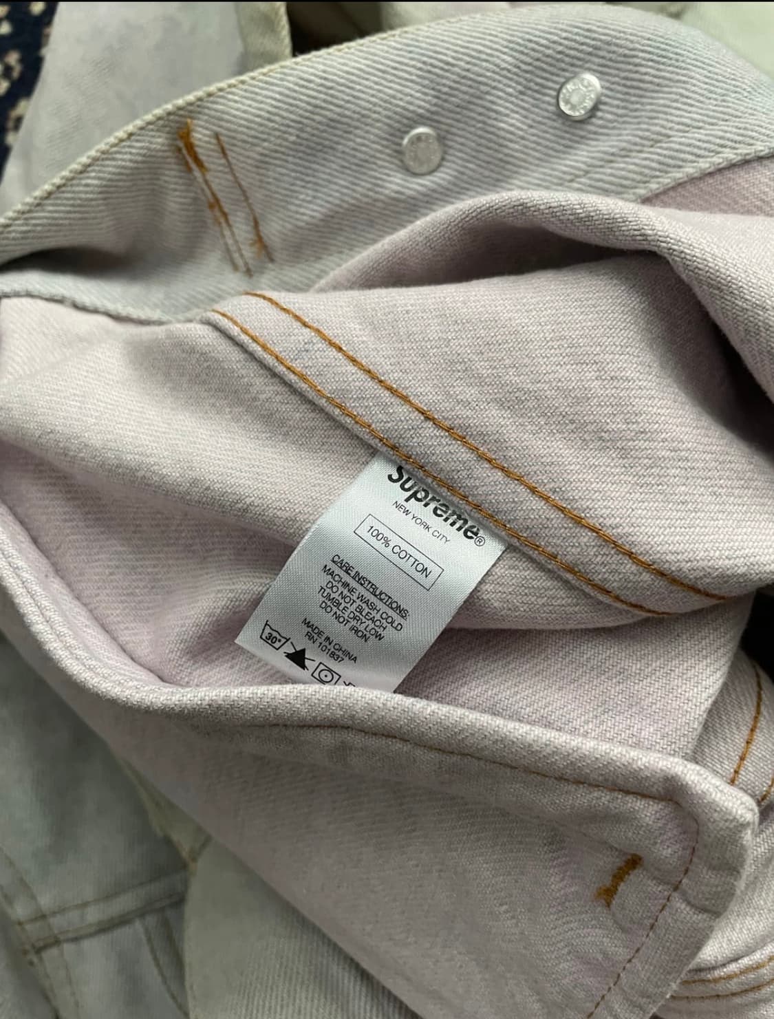 슈프림 데님 후드자켓(M) 상품이미지7