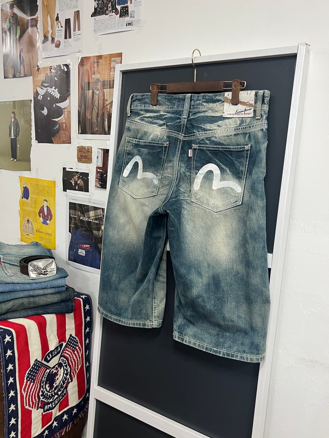 Evisu 에비수 스톤 워싱 데님 팬츠 상품이미지1