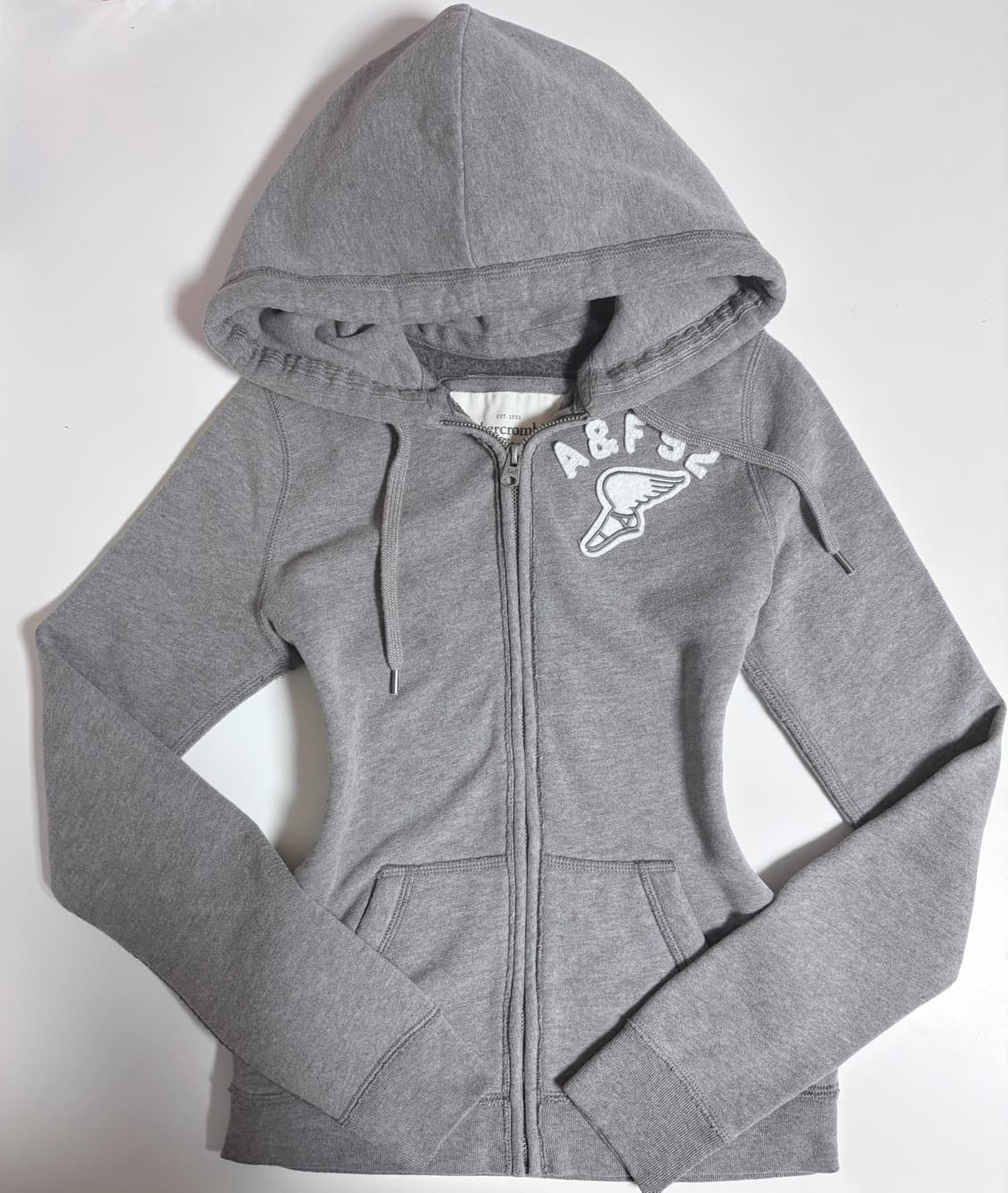 대대장 아베크롬비 딱붙핏 후드집업 s 그레이 상품이미지2
