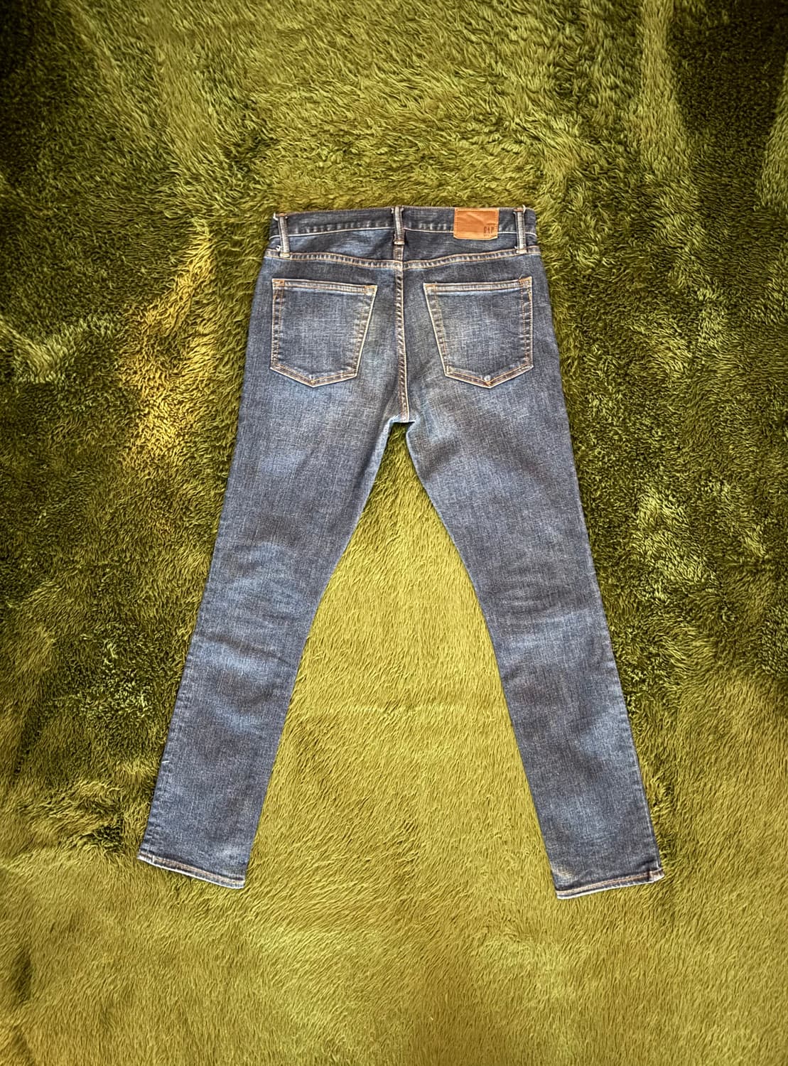 [29X30] GAP 갭 데이퍼드 빈티지 워싱 데님 팬츠 미드 인디고 상품이미지7