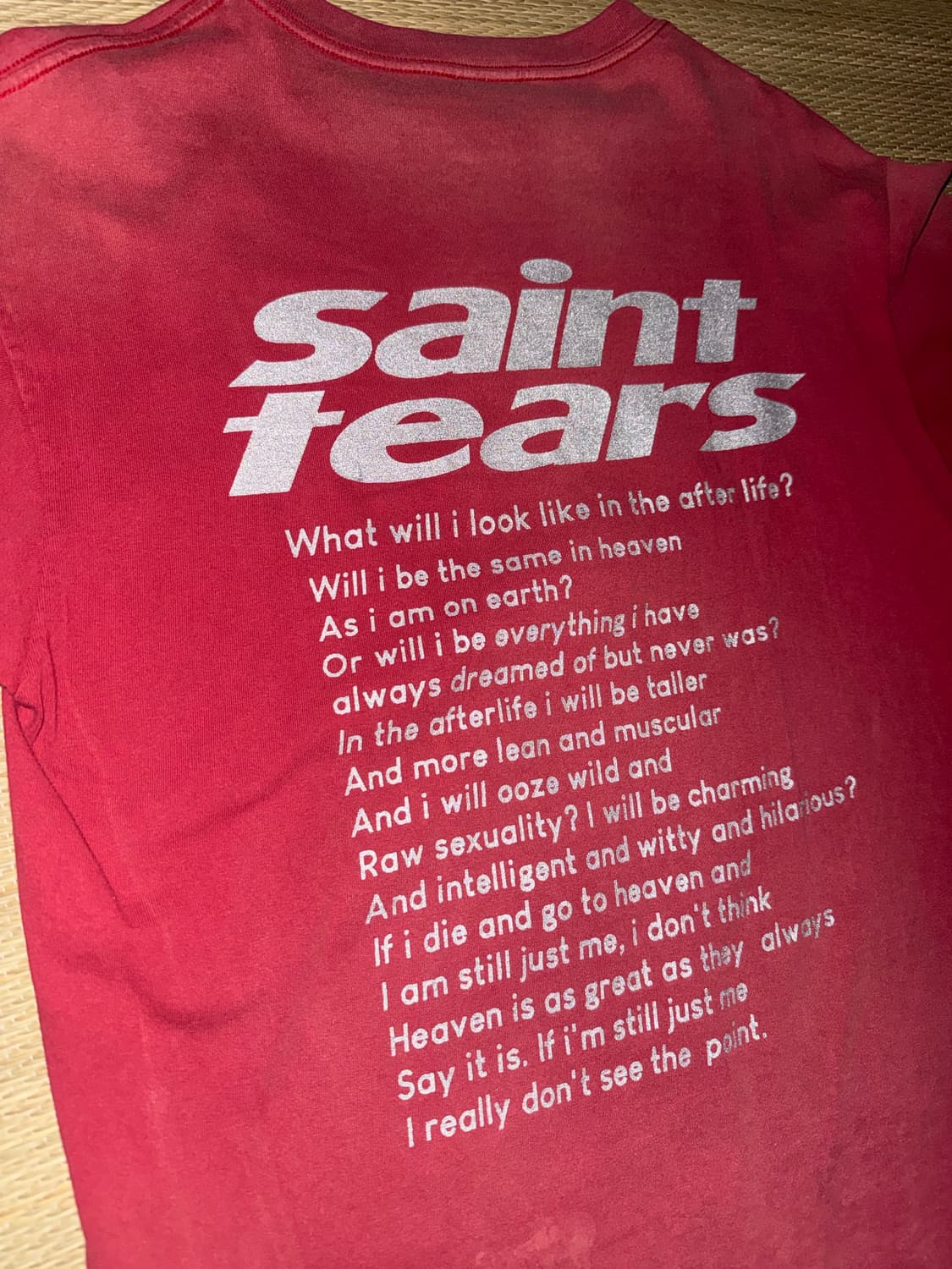 [L] 세인트미카엘 x 데님 티어스 세인트 티어스 티셔츠 상품이미지3