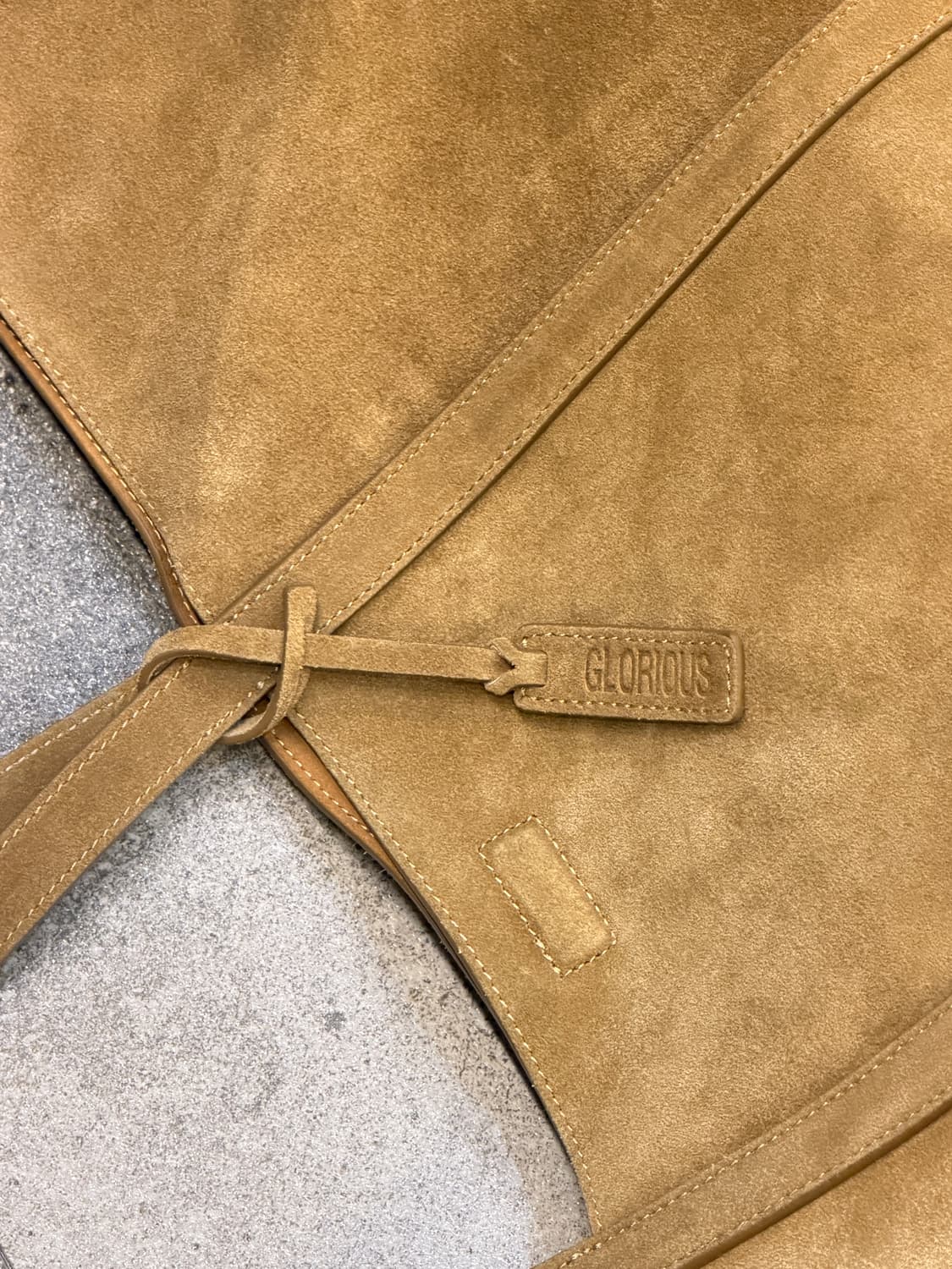 Suede Shopper Bag_Camel 상품이미지5