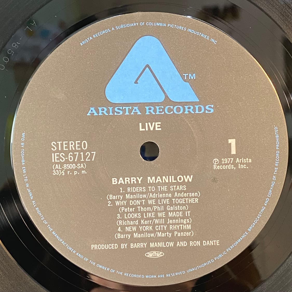 (중고LP-팝) Barry Manilow -Live (2LP) 상품이미지4