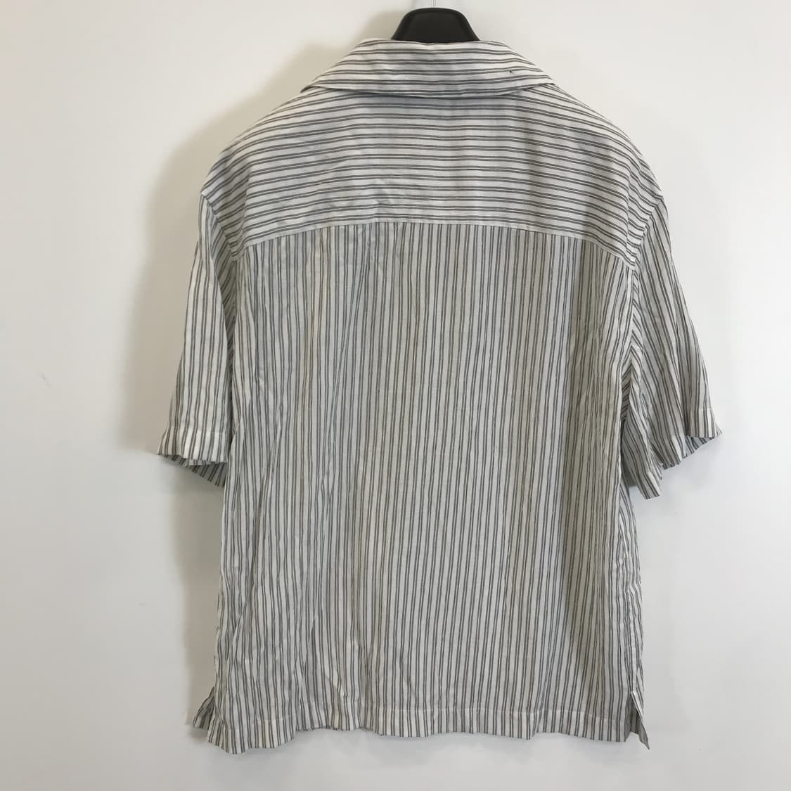 자라 오픈카라 시어서커 스트라이프셔츠 [L] 상품이미지3