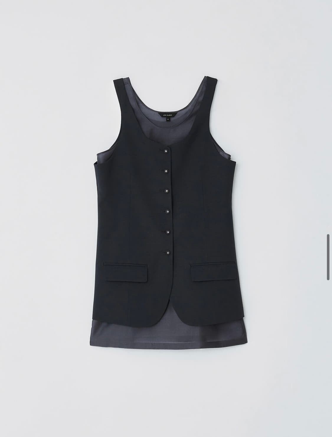 로우클래식 LAYERED SLIM VEST - BLUE GREEN  상품이미지5