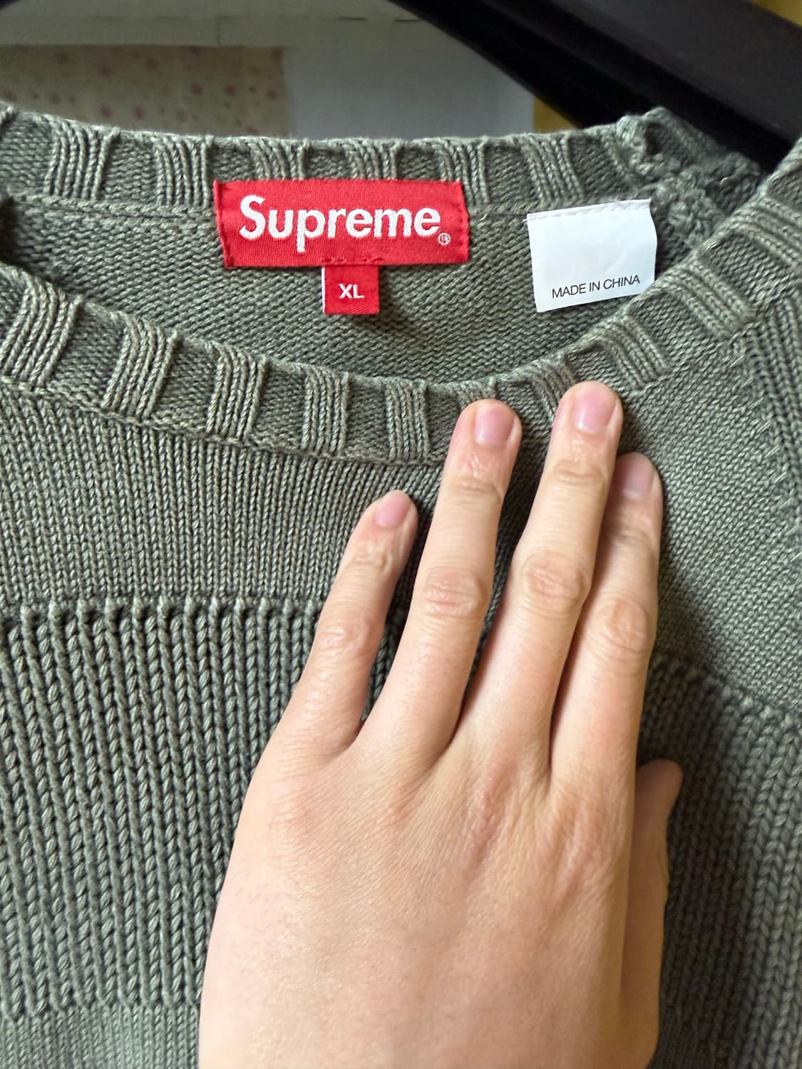 슈프림 스프라이트 스웨터 라이트 스몰박스로고XL 상품이미지2