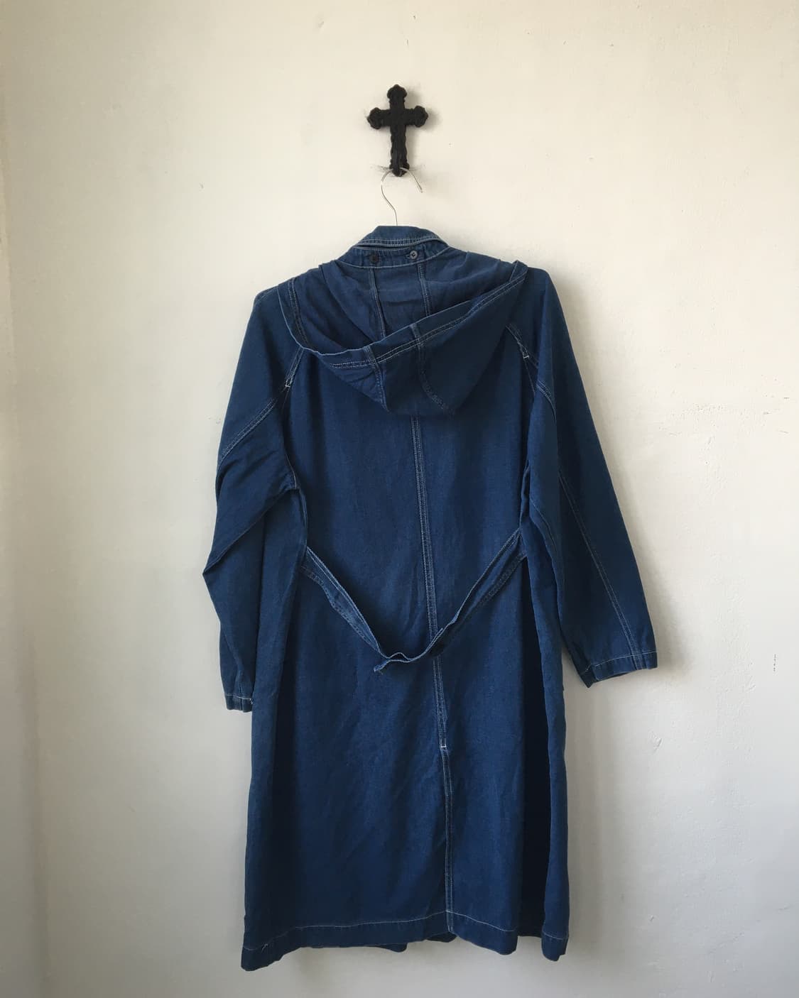 Hood denim long jacket 상품이미지4