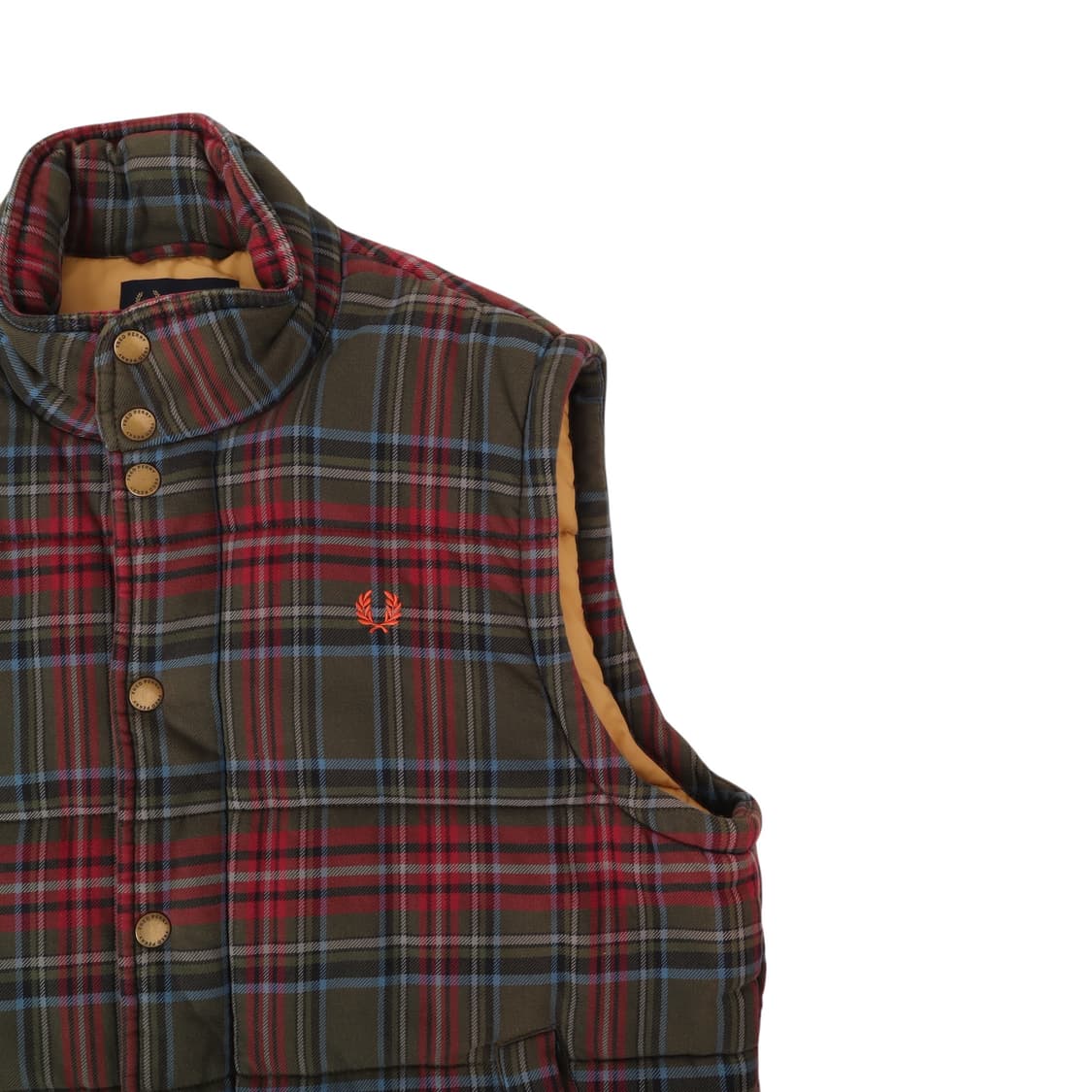 프레드페리 플레이드 체크 베스트 상품이미지3